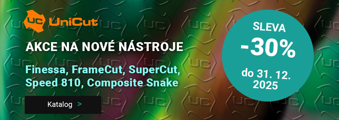 Sleva 30% na nové nástroje UniCut: Finessa, FrameCut, SuperCut, Speed 810, Composite Snake